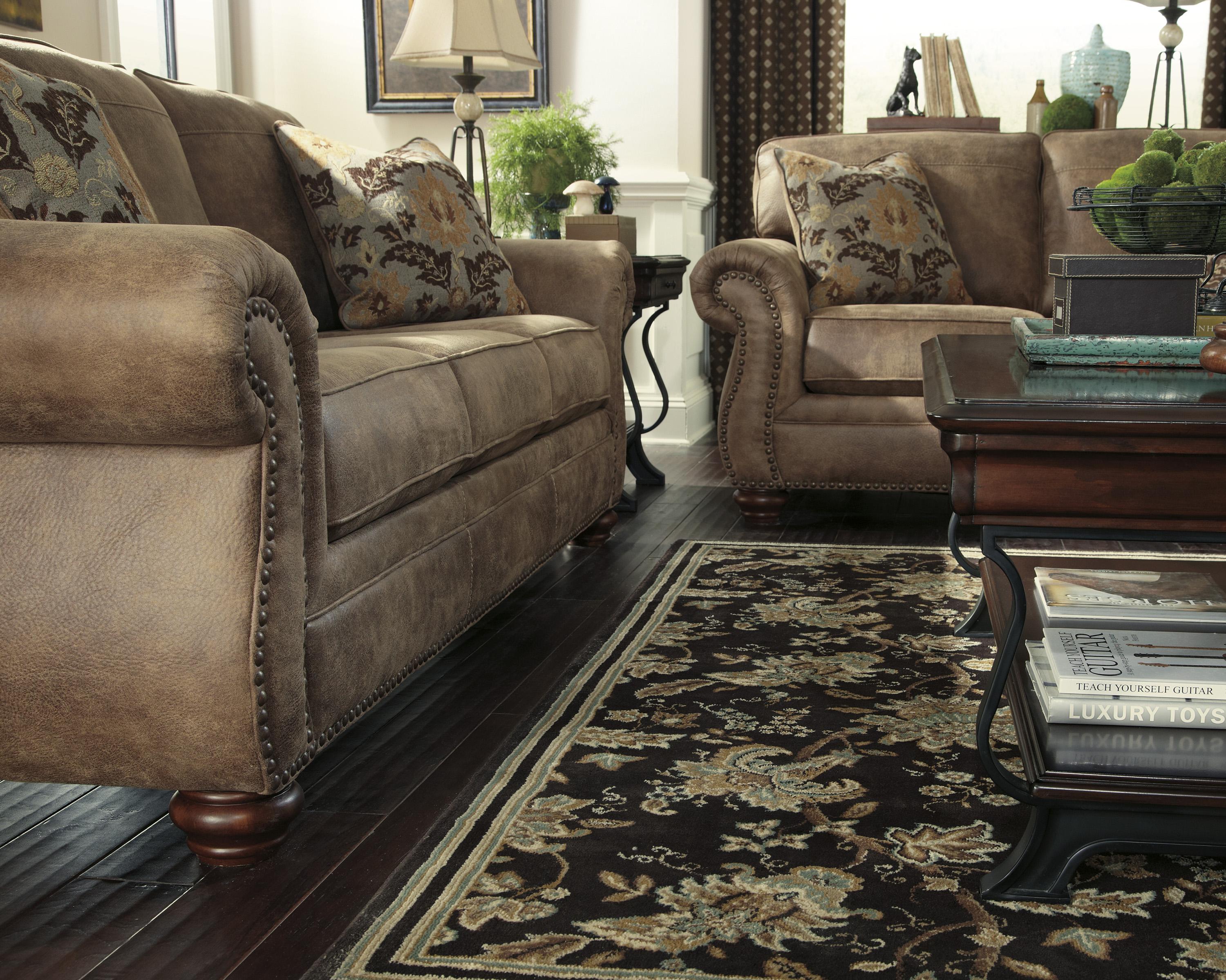 Ashley Signature Design Larkinhurst Earth 3190138 Traditional Roll Arm Sofa Dunk & Bright